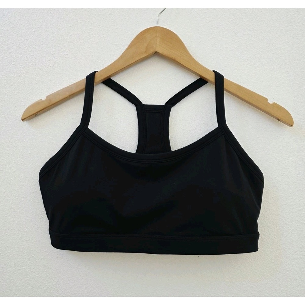 YoungLA Black Racerback Sports Bra Women's Size Medium